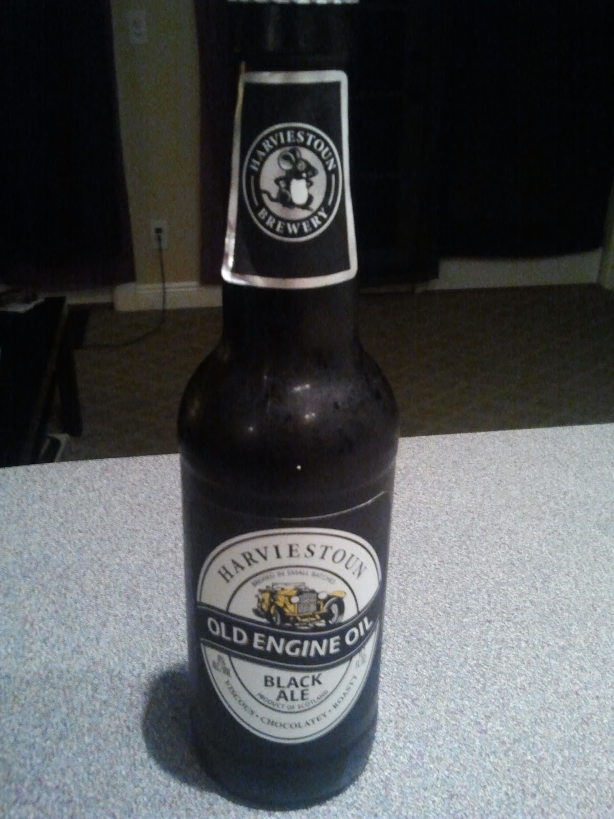 Black Metal and Brews Beer Review Harviestoun Old Engine Oil