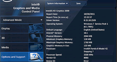 intel hd 3000 graphic intel hd 3000 graphic