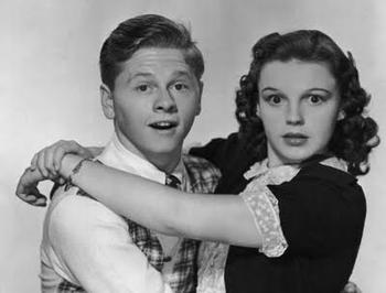Judy Garland together with Mick...