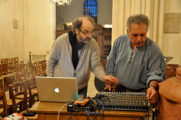 Preparativos técnicos del concierto