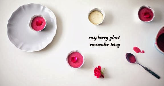 Raspberry Cakes With Rosewater Icing Raspberry Cakes With Rosewater Icing