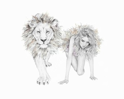 A Lion and Women.(Almost the same. You see?)