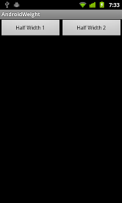 通過 Java 代碼設定 layout_width 為 50% 通過 Java 代碼設定 layout_width 為 50%