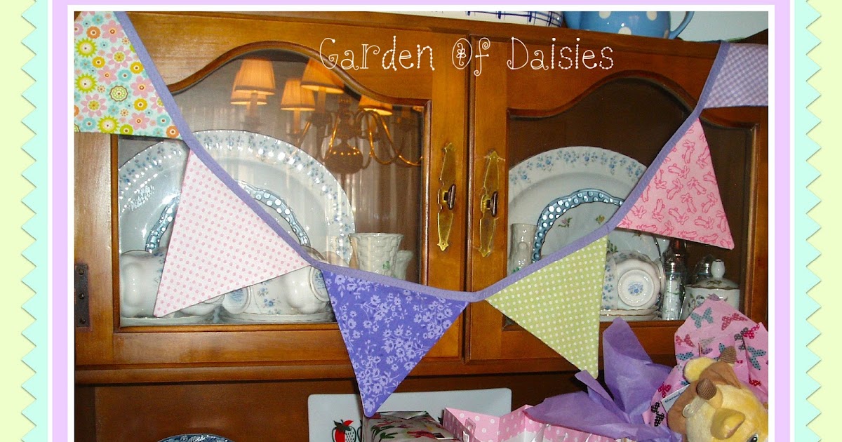 Garden Of Daisies Baby Shower Bunting