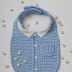 Idea: babero elegante para bebé /Elegant bib for baby boy