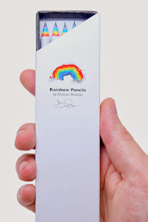 Rainbow pencils, packaging de diseño arco iris