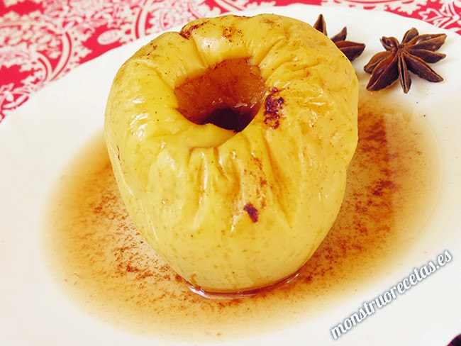 Manzana Asada Con Canela, En El Microondas. Receta Fácil