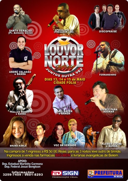 Banner do Louvor Norte 2011 - Destra Fiel Banner do Louvor Norte 2011 - Destra Fiel