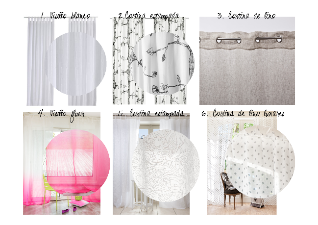 Cortinas y estores en el estilo nórdico Selección de compras cortinas estilo nórdico
