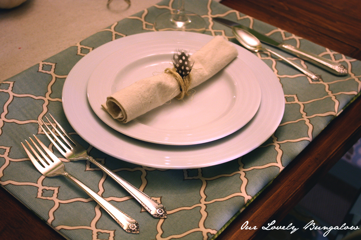 Nontraditional Fall Placemats