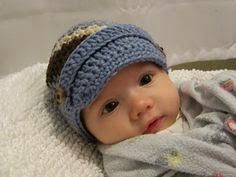 baby boy crochet hat with brim free pattern