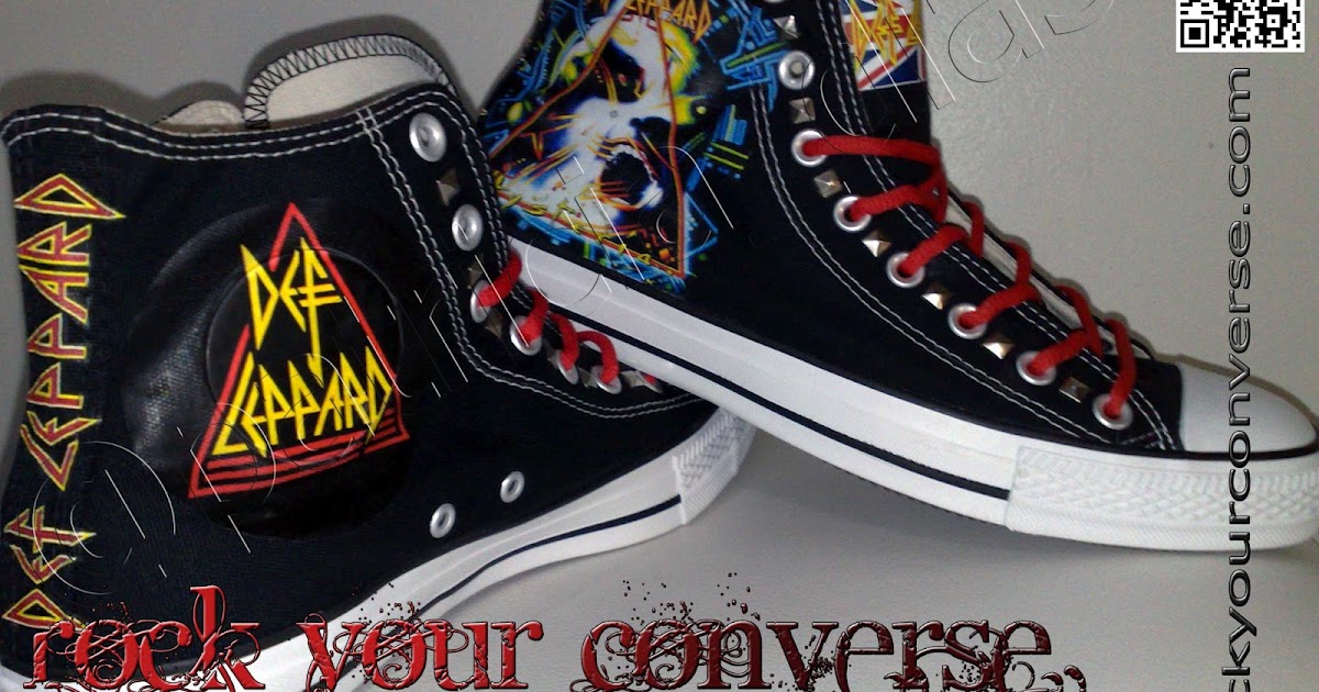 Converse All Star Customizado Rock Your Converse! Def Leppard