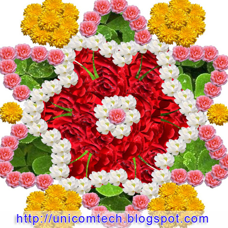  Flowers on Best Rangoli With Flowers Petals   Unique Blog   C  C    Java   Best