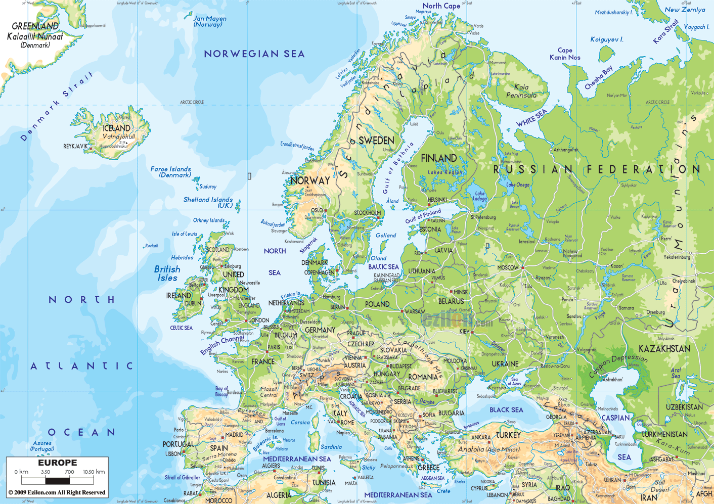 Europe Map Region Country | Map of World Region City