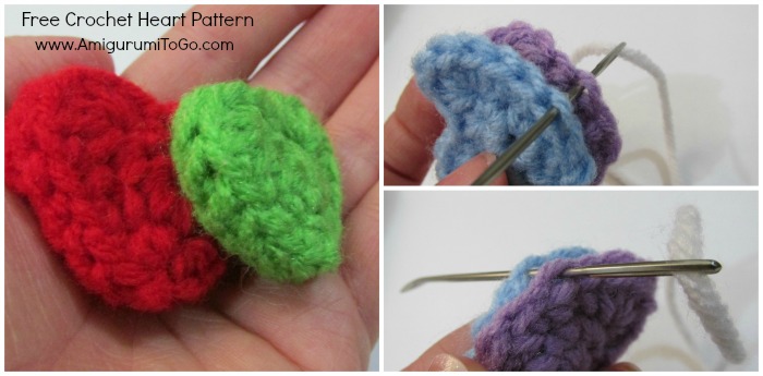 Easy Crochet Heart Pattern and Video Tutorial ~ Amigurumi ...