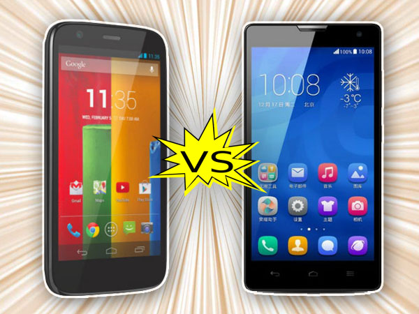 Huawei Honor 3C vs Motorola Moto G Huawei Honor 3C vs Motorola Moto G