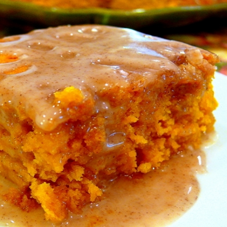 Two Ingredient Pumpkin Cake With Apple Cider Glaze Recipe Two Ingredient Pumpkin Cake With Apple Cider Glaze Recipe