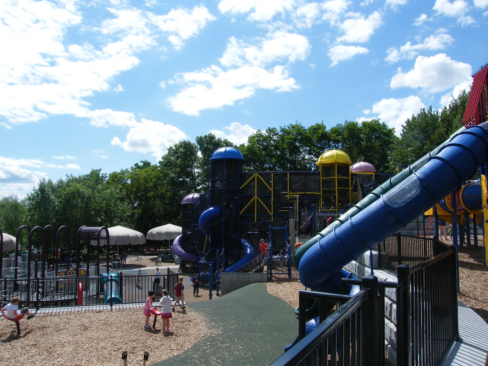 Hyland Play Area Summertime Together at "Chutes & Ladders Park"