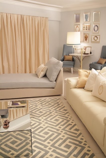 Santi's Royal Home: Cream Living Room ** Sala de estar creme