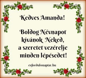 Amanda névnap - Október 26
