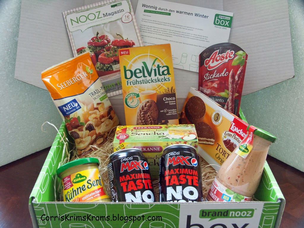 Brandnooz-Box Februar 2014 Brandnooz, Box