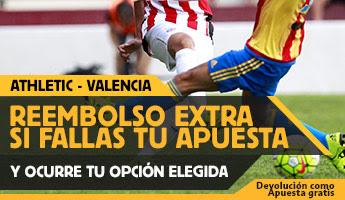 betfair reembolso 25 euros Liga bbva Athletic vs Valencia 4 octubre betfair reembolso 25 euros Liga bbva Athletic vs Valencia 4 octubre
