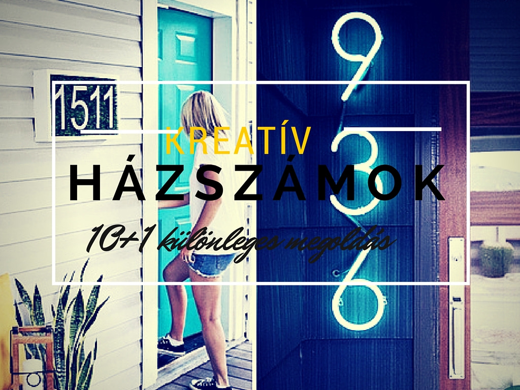 kreatív házszámok