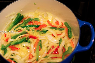 Onions and peppers www.pescetarianjournal.com