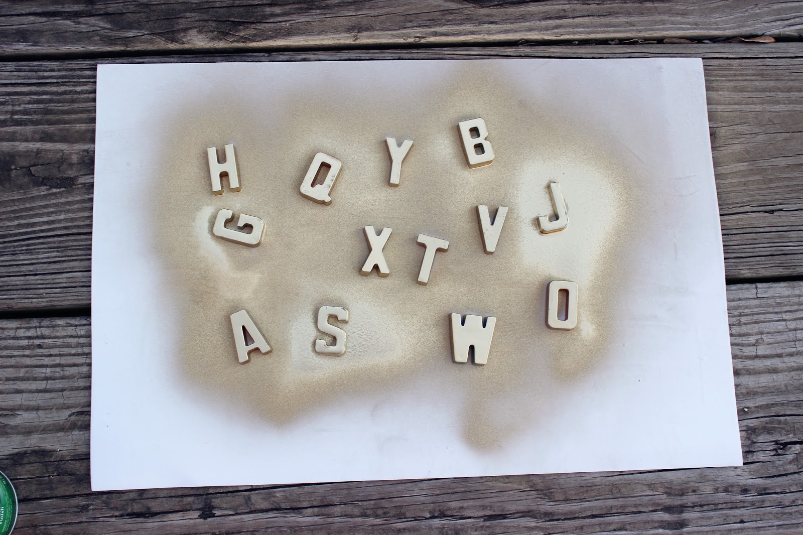 Sea of Blooming Dreams DIY // Gold Alphabet