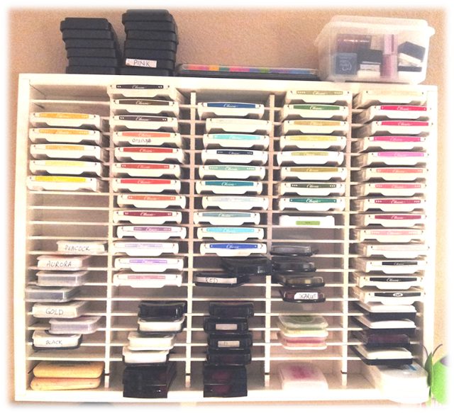 cassette holder converted to ink pad organizer
