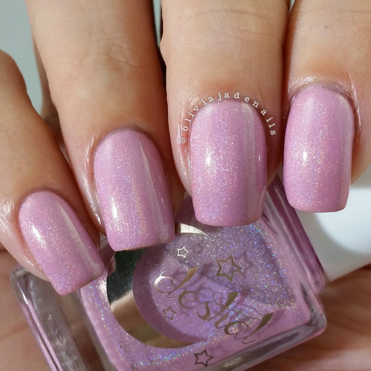 Celestial Cosmetics Moonglow swatched by Olivia Jade Nails