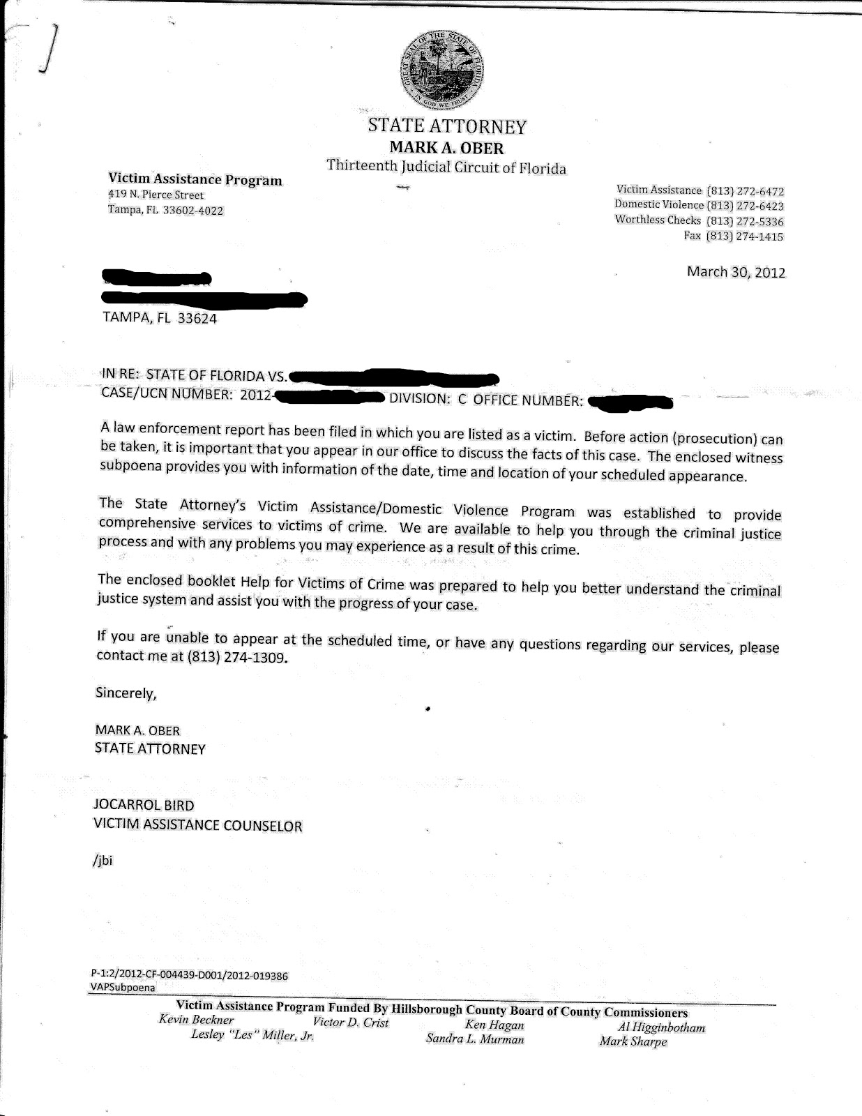 process server cover letter
