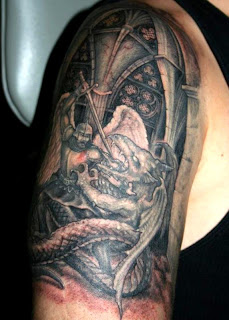 Gothic Back Woman Tattoo Gothic Back Woman Tattoo