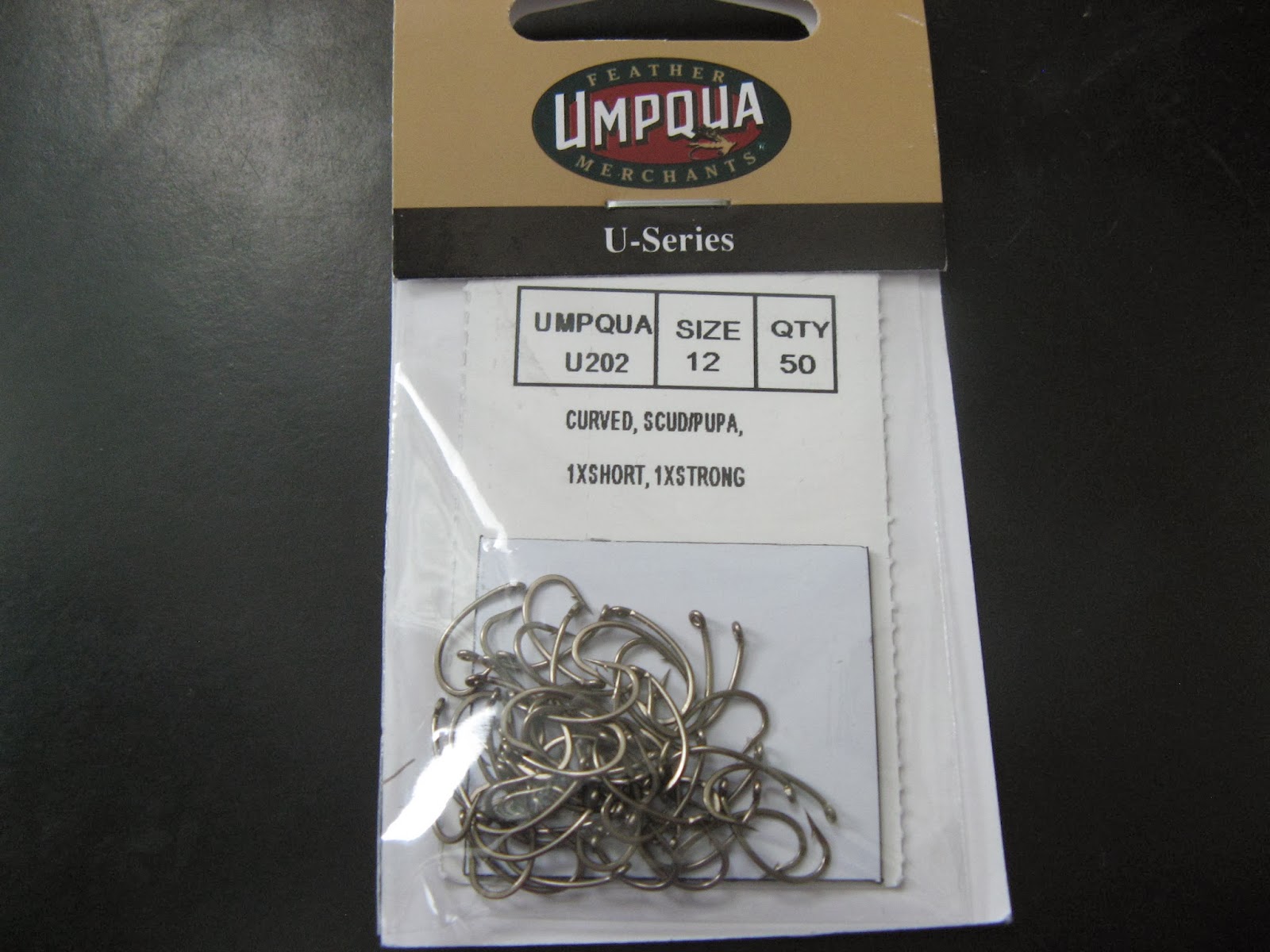 Umpqua U Series Hook Chart
