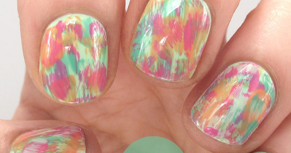 One Nail To Rule Them All 'Dry Brush' Nail Art