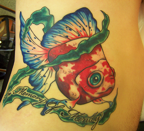 goldfish tattoo. Goldfish Tattoos