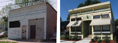 24 Hudson Street, before and after 24 Hudson Street, before and after