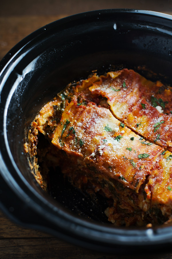 Super Easy Skinny Veggie Crockpot Lasagna Slow Cooker Taste