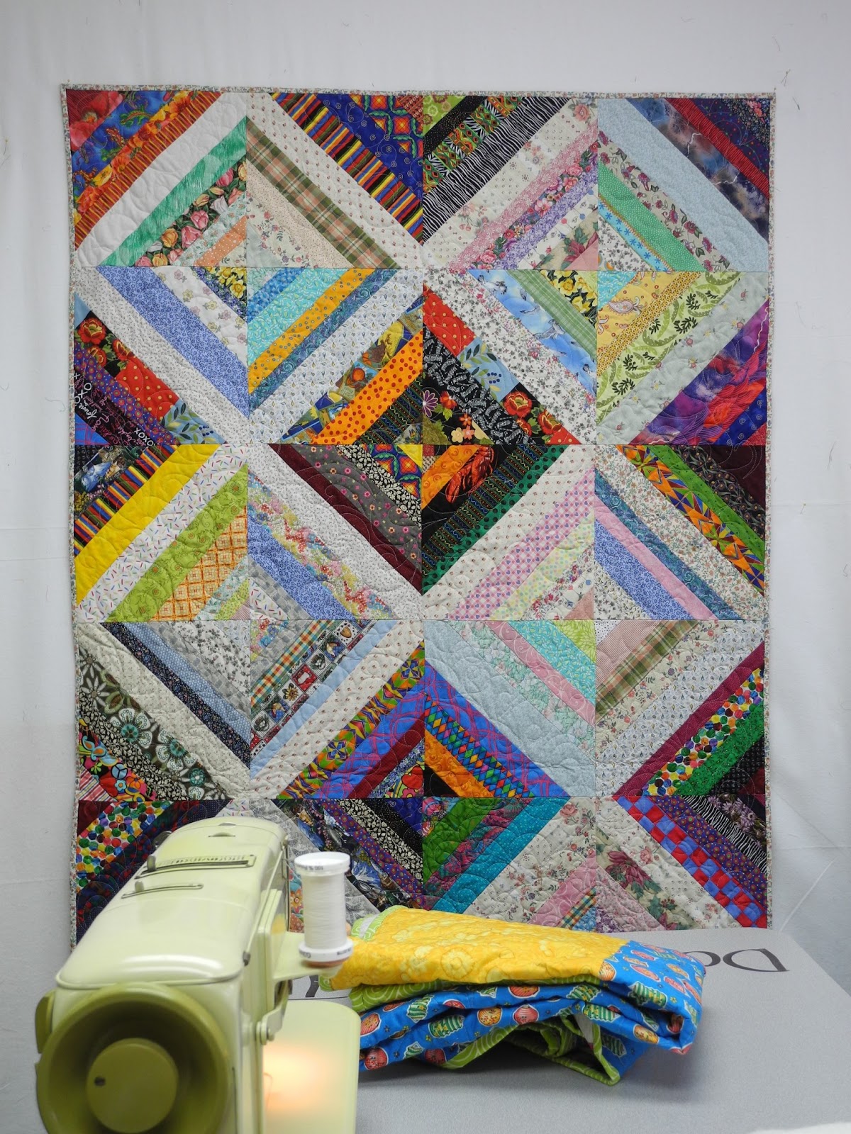 Sherrie loves color! Comfort Quilt Day