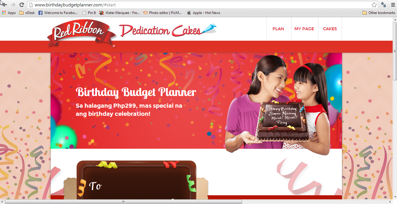 online party planner tool