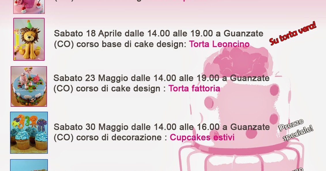 corsi cake design: calendario aprile, maggio, giugno 2015 ...