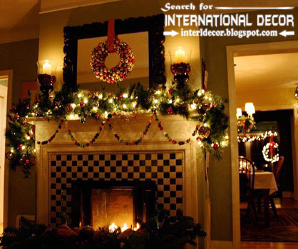 best Christmas decorating ideas for fireplace 2015, Christmas fireplace decor 2015