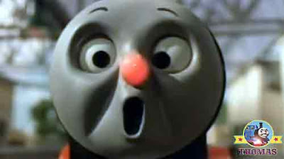 Buzz flying bee stung James the really splendid engine red nose ouch whistled James the red engine