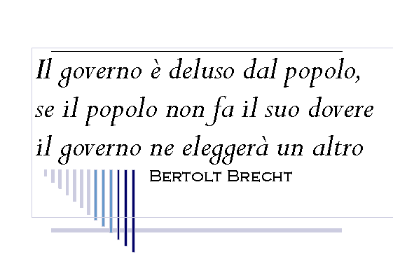Bertolt Brecht.- Il governo e il popolo