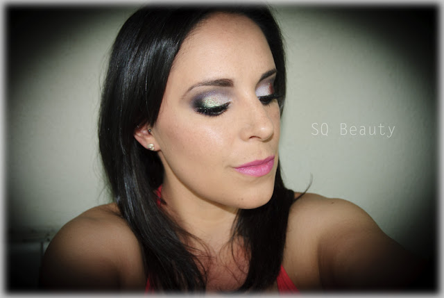 Maquillaje intenso con pigmento cromo, ahumado, Intense makeup look with chrome pigment, smokey eye, Silvia Quirós