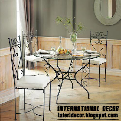 indoor iron dining table design and iron chairs,indoor iron furniture