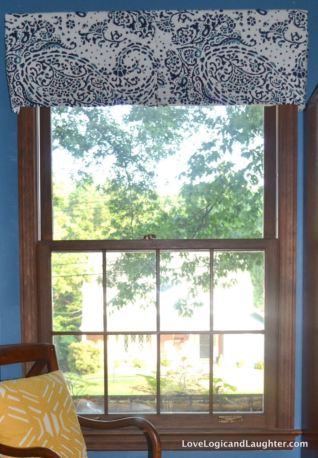 Box Pleat Valance DIY Logic & Laughter