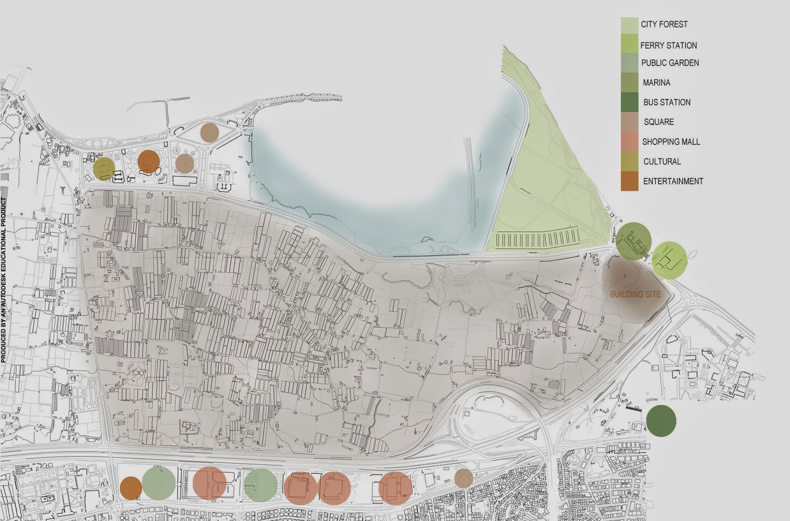 use land analysis for out of site that shows functions of spaces shopping malls ferry station and lagoon play use land analysis for out of site that shows functions of spaces shopping malls ferry station and lagoon play