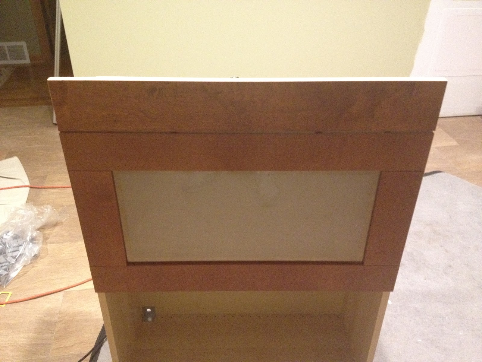 Unfinished base kitchen cabinets Wall CabiFiller Strip