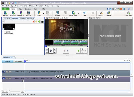 VideoPad Screenshot